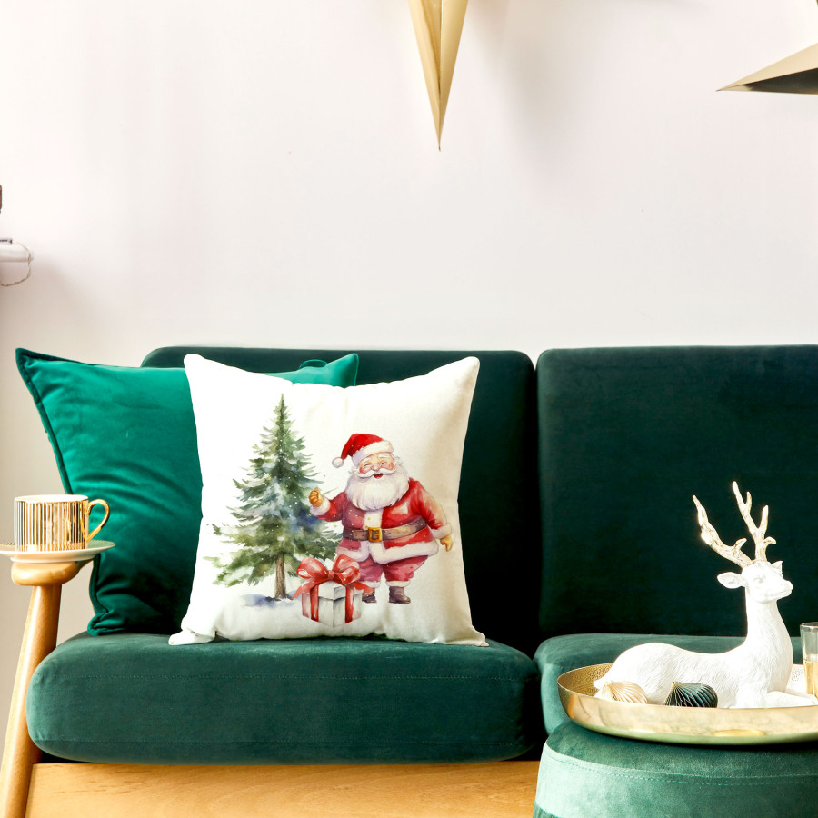 MIKOŁAJ Poszewka dekoracyjna VELVET, 40x40cm, kolor 001 biały PBN162