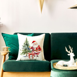 MIKOŁAJ Poszewka dekoracyjna VELVET, 40x40cm, kolor 001 biały PBN162