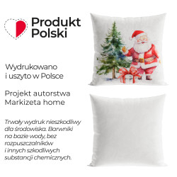 MIKOŁAJ Poszewka dekoracyjna VELVET, 40x40cm, kolor 001 biały PBN162