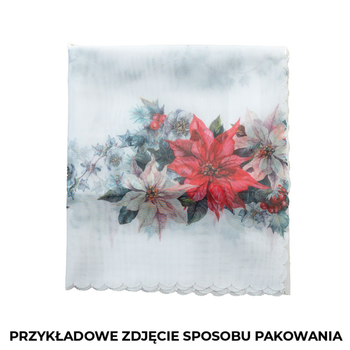 LAS ZIMĄ Zazdrostka woalowa, WOAL, szerokość 100 x wysokość 60cm,  kolor 002 zielony PBN278
