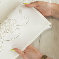 ŚWIĄTECZNY BLASK Serweta, szerokość 85cm x wysokość 85cm, kolor 001 biały 615800