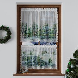 LAS ZIMĄ Zazdrostka woalowa, WOAL, szerokość 100 x wysokość 40cm, kolor 002 zielony PBN278