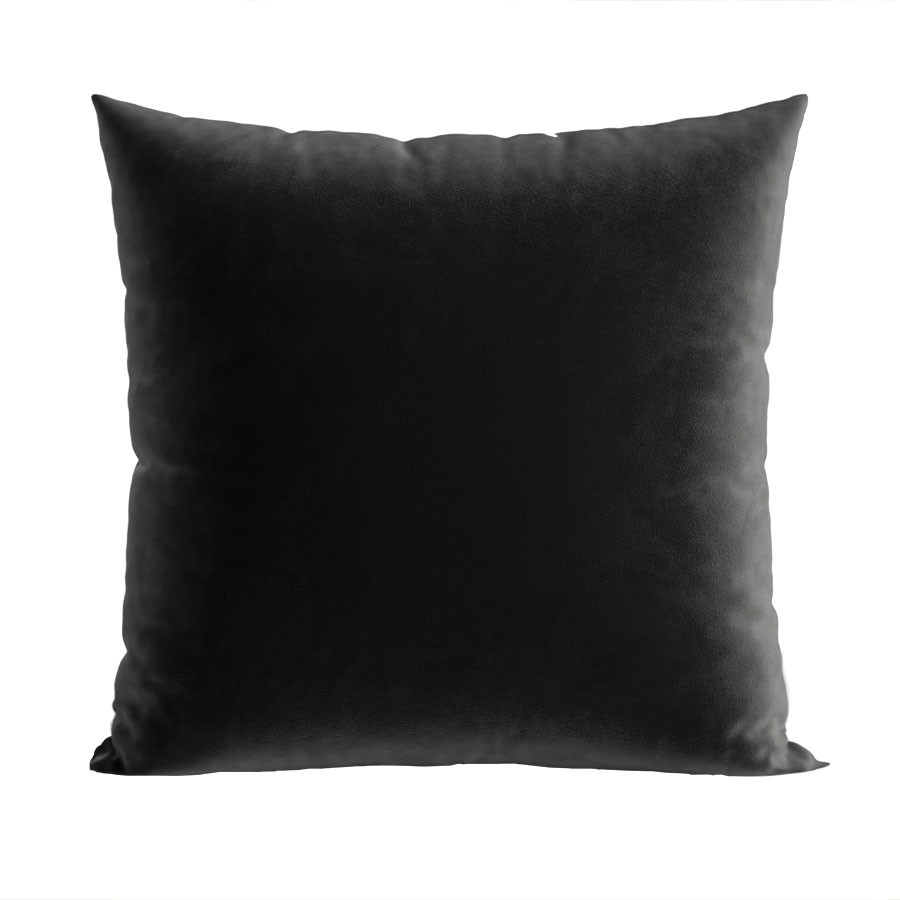 BROKATOWY JELONEK Poszewka dekoracyjna VELVET, 40x40cm, kolor 005 czarny PBN286