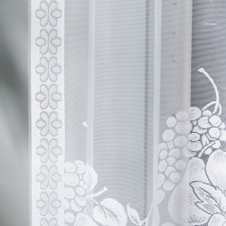 PENELOPE · firanka gotowa z podcięciem · biała · klasyczny wzór · 300x160