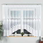 KASJANA · firanka gotowa · biała · klasyczny wzór · 400x160