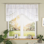 MODESTA · Firanka gotowa żakardowa z podcięciem na dole · 250x80 cm · kolor biały