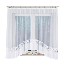 DANIELA · firanka gotowa z podcięciem · biała · klasyczny wzór · 300x170