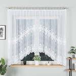 JOWITA · Firanka gotowa żakardowa z podcięciem na dole · 300x160 cm · kolor biały