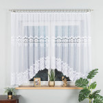 DARIA · firanka gotowa z podcięciem · biała · klasyczny wzór · 300x160