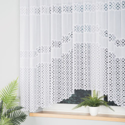 ADRIANNA · firanka gotowa · biała · pas ażurowy · 300x160