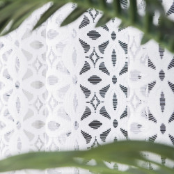 ADRIANNA · firanka gotowa · biała · pas ażurowy · 300x160