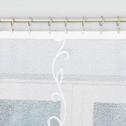 EWELINA · firanka gotowa żakardowa · biała · klasyczny wzór · 300x140