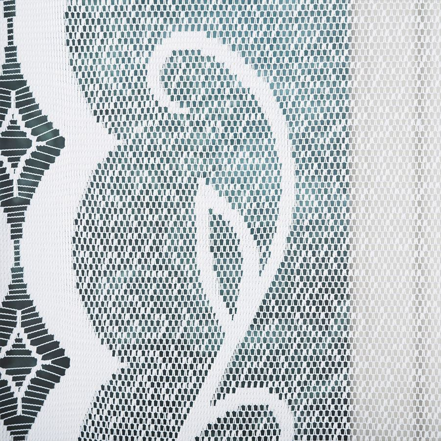 EWELINA · firanka gotowa żakardowa · biała · klasyczny wzór · 300x140