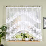 SŁAWOMIRA · firanka gotowa · biała · klasyczny wzór z podcięciem · 300x160