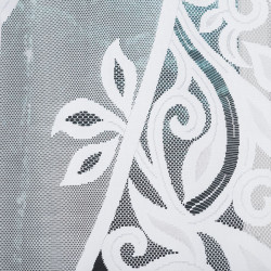 POLA · firanka gotowa · biała · klasyczny wzór z wycinanym dołem · 400x160