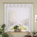 BOGUMIŁA · firanka gotowa żakardowa · biała · klasyczny wzór · 300x160