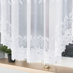 BASTIA · firanka gotowa · biała · klasyczny wzór · 600x160