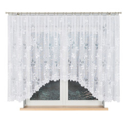 RENATA Firanka żakardowa gotowa, szerokość 400 x wysokość 150cm, kolor 001 biały