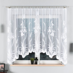 ANETA Firanka żakardowa gotowa, szerokość 310 x wysokość 160cm, kolor 001 biały