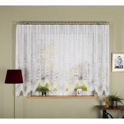 ADELA Firanka żakardowa gotowa, szerokość 400 x wysokość 160cm, kolor 001 biały