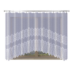 MIROSŁAWA Firanka żakardowa gotowa, szerokość 300 x wysokość 160cm, kolor 001 biały