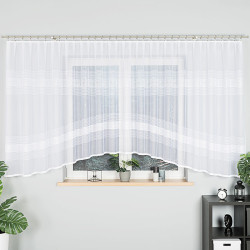 KLAUDYNA Firanka żakardowa gotowa, szerokość 520 x wysokość 160cm, kolor 001 biały