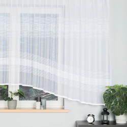 KLAUDYNA Firanka żakardowa gotowa, szerokość 520 x wysokość 160cm, kolor 001 biały