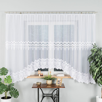 Firanki gotowe żakardowe