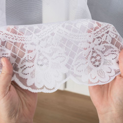 DARIA Firanka żakardowa gotowa, szerokość 450 x wysokość 175cm, kolor 001 biały