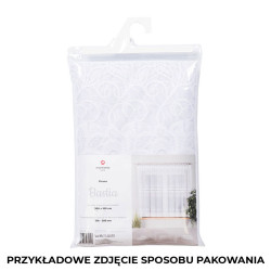 BASTIA Firanka żakardowa gotowa, szerokość 280 x wysokość 130cm, kolor 001 biały