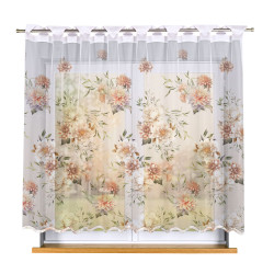 MANILA Firanka żakardowa gotowa na prosto 023456, szerokość 250 x wysokość 160cm, kolor 001 biały (do wyczerpania zapasu)