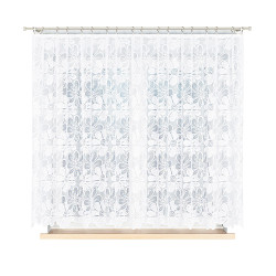 PATRYCJA Firanka żakardowa gotowa na prosto, szerokość 300 x wysokość 160cm, kolor 001 biały