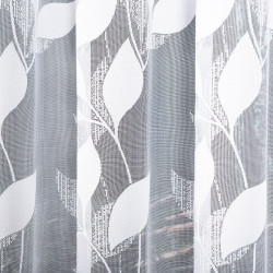 MARTYNA Firanka żakardowa gotowa na prosto, szerokość 400 x wysokość 160cm, kolor 001 biały
