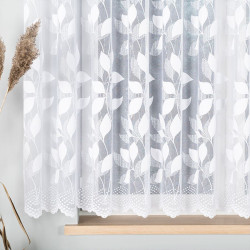 MARTYNA Firanka żakardowa gotowa na prosto, szerokość 400 x wysokość 160cm, kolor 001 biały