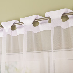 ELZA Firanka żakardowa gotowa na prosto, szerokość 250 x wysokość 160cm, kolor 001 biały