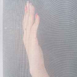 ELZA Firanka żakardowa gotowa na prosto, szerokość 300 x wysokość 160cm, kolor 001 biały