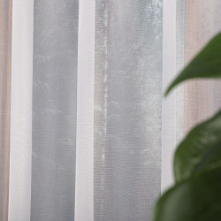 ELZA Firanka żakardowa gotowa na prosto, szerokość 140 x wysokość 250cm, kolor 001 biały