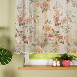 MANILA Firanka żakardowa gotowa na prosto 023456, szerokość 240 x wysokość 140cm, kolor 001 biały (do wyczerpania zapasu)