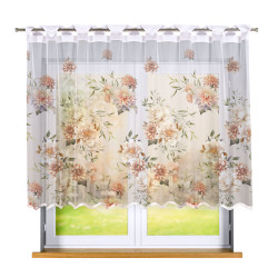 MANILA Firanka żakardowa gotowa na prosto 023456, szerokość 240 x wysokość 140cm, kolor 001 biały (do wyczerpania zapasu)