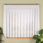 JAGODA firanka gotowa żakardowa biała w ornamenty 400x160 cm