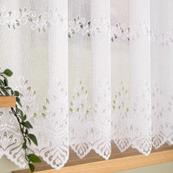 JAGODA Firanka żakardowa gotowa, szerokość 400 x wysokość 160cm, kolor 001 biały