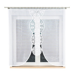 ELWIRA Panel żakardowy gotowy, szerokość 160 x wysokość 160cm, kolor 001 biały