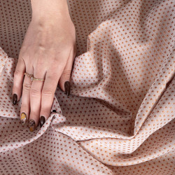 ARINA Zasłona gotowa na taśmie, szerokość 145 x wysokość 245cm, kolor 007 ciemny pastelowy roż