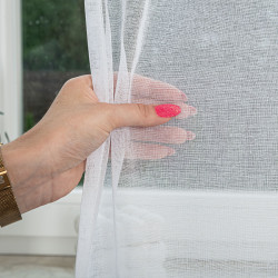 ETAMINA Firana gotowa na taśmie, szerokość 140 x wysokość 250cm, kolor 001 biały