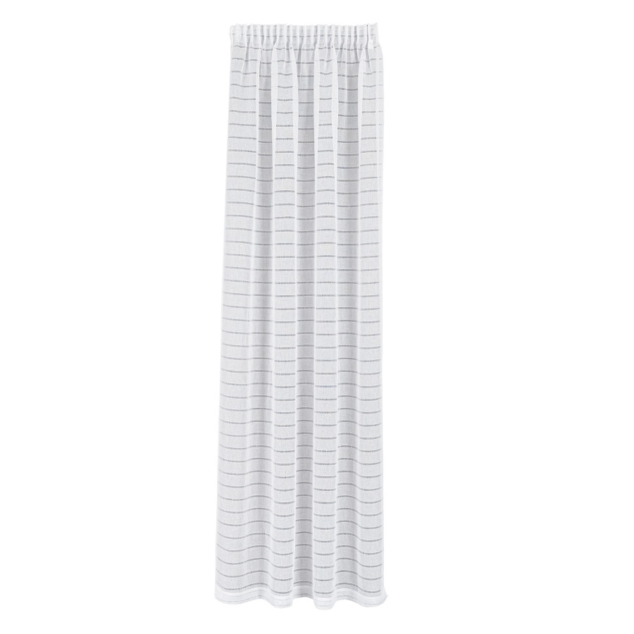 Firana gotowa na taśmie, szerokość 140cm x wysokość 250cm, kolor 001 biały