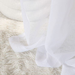 ETAMINA Firana gotowa na taśmie, szerokość 300 x wysokość 250cm, kolor 001 biały