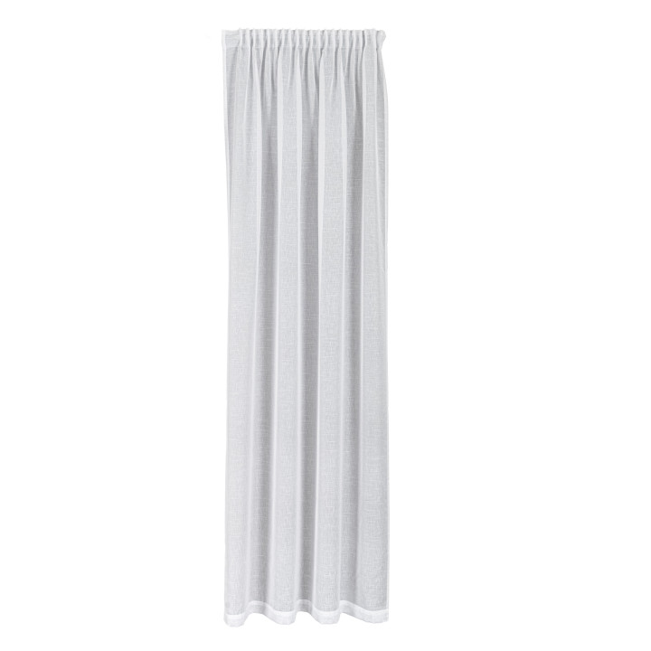 ETAMINA Firana gotowa na taśmie, szerokość 300 x wysokość 250cm, kolor 001 biały 