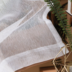 Firana gotowa na taśmie, 140x250 cm, kolor 001 biały