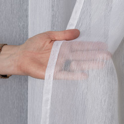 Firana gotowa na taśmie, 140x250 cm, kolor 001 biały