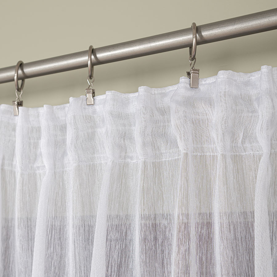 Firana gotowa na taśmie, 140x250 cm, kolor 001 biały